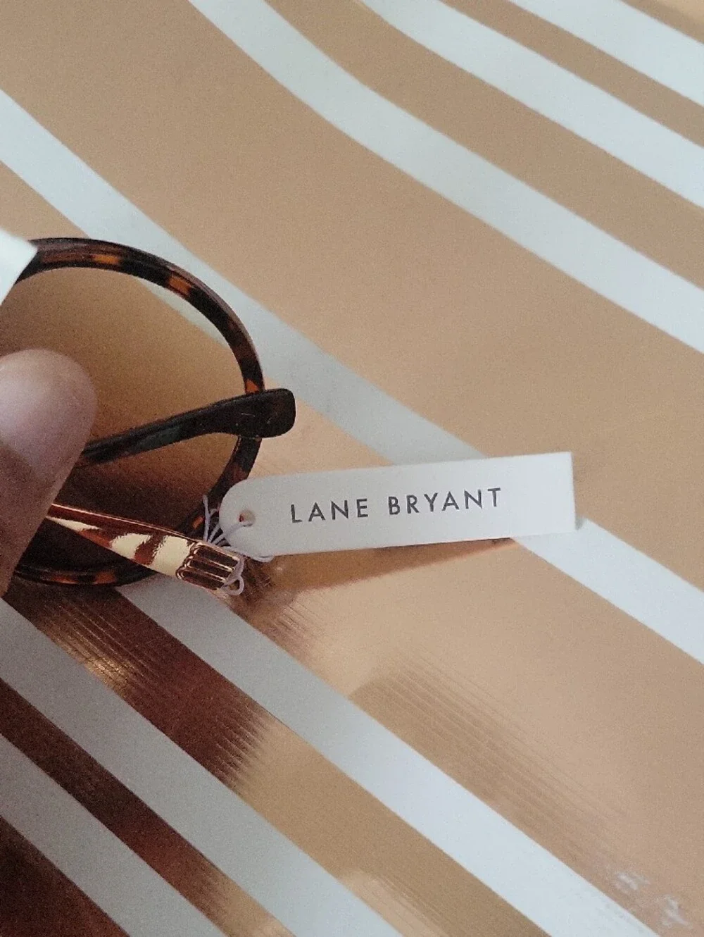Lane Bryant Tortoise Round Sunglasses with Brown Lenses
